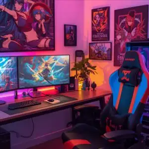 Anime Themed Gaming Setup