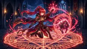 Arcane Fire Summoner Anime Girl