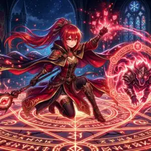 Arcane Fire Summoner Anime Girl