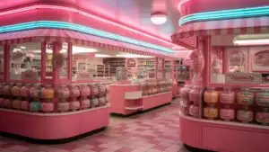 Bubble Gum Pink Color Palette Retro Sweet Shop