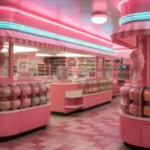 Bubble Gum Pink Color Palette Retro Sweet Shop
