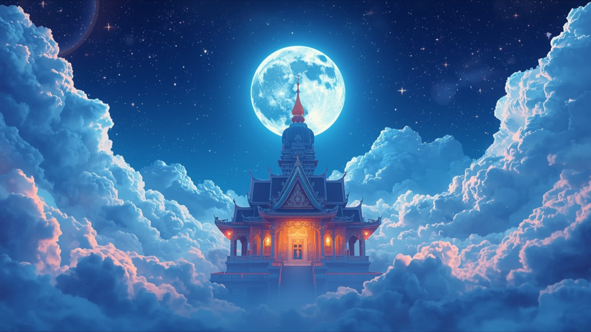 meditation temple cloud silence wallpaper, fantasy, asia fantasy, cloud, meditation, silence, spiritual, temple, desktop, mobile, background