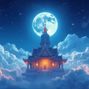 Meditation Temple Cloud Silence