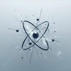 Minimalist Abstract Atom Structure Energy