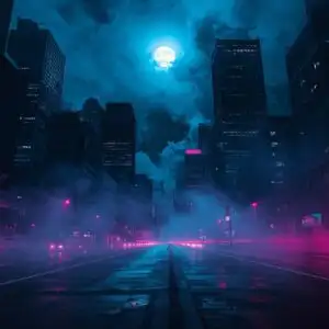 Moonlight Through City Smoke