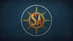 Retro Space Academy Badge Emblem