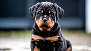 Rottweiler Puppy Serious Face