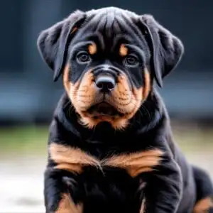 Rottweiler Puppy Serious Face