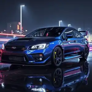 Subaru WRX STI Cyberpunk City Lights