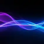 Abstract Fiber Optic Light Trails Flow