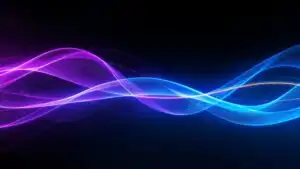 Abstract Fiber Optic Light Trails Flow