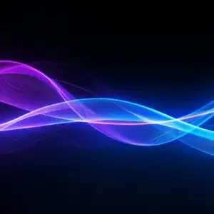 Abstract Fiber Optic Light Trails Flow