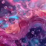 Abstract Liquid Bubbles Neon Flow