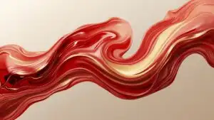 Abstract Liquid Flowing Red Gold Texture Luxury Art