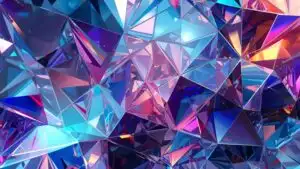 Abstract Shard Glass Geometric Design