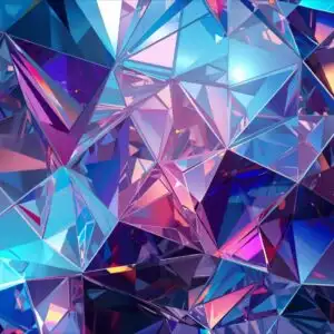 Abstract Shard Glass Geometric Design