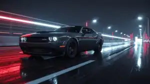 American Muscle Car Drag Race Start