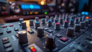 Analog Synthesizer Knobs Dials Close Up Music Tech