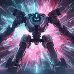 Colossus Mech Breaking Through Holo Barrier