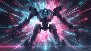 Colossus Mech Breaking Through Holo Barrier