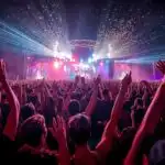 Concert Crowd Hands Up Lights