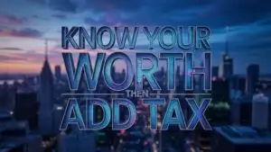 Know Your Worth Then Add Tax