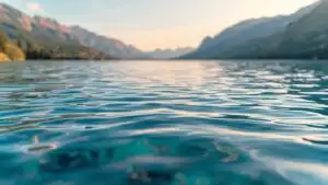 Lake Surface Ripples Soft Light Minimal