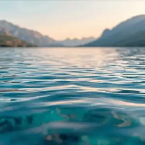 Lake Surface Ripples Soft Light Minimal