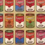 Pop Art Andy Warhol Style Soup Can Pattern