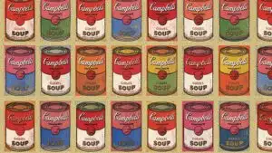 Pop Art Andy Warhol Style Soup Can Pattern