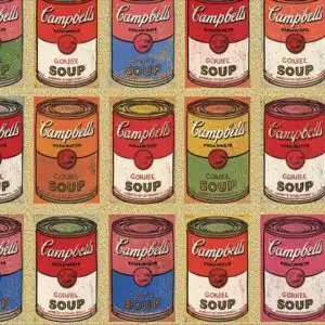 Pop Art Andy Warhol Style Soup Can Pattern
