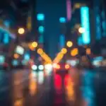 Vibrant Bokeh Lights City Night Blur