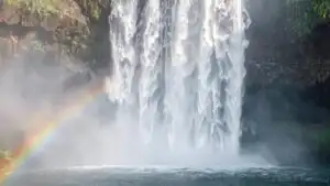 Waterfall Mist Rainbow Prismatic Effect