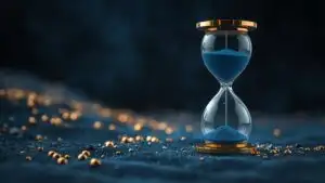 Abstract Flowing Sand Time Hourglass Art