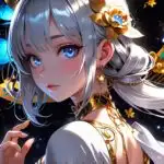 Anime Girl Lunar Bloom