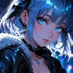 Blue Rain Neon Dreams