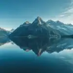 Crystal Alpine Lake Reflection