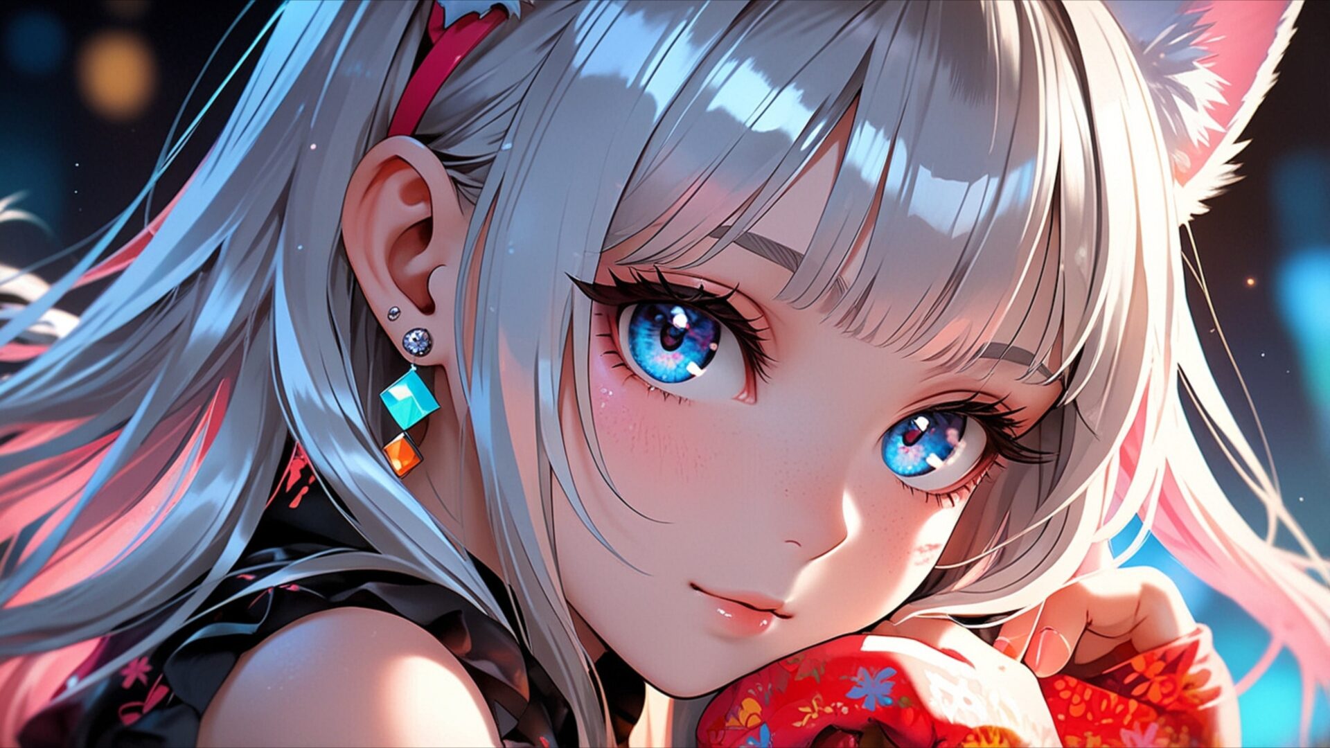 cute neko girl soft blink wallpaper, anime & games fantasy, anime, blink, cute, neko girl, pastel, soft, desktop, mobile, background