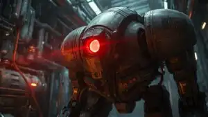 Cyclops Mech Guarding Reactor Sector 9