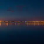 Distant Lights Across the Bay