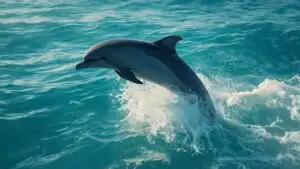 Dolphin Jumping Out Of Water