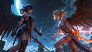 Epic Battle Angels vs Demons Sky
