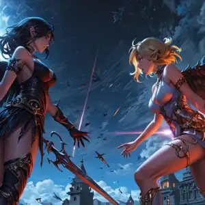 Epic Battle Angels vs Demons Sky