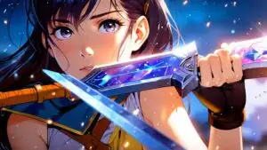 Galaxy Blade Anime Girl Fighter