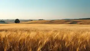 Golden Wheat Field Panorama