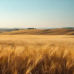 Golden Wheat Field Panorama