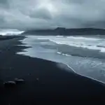 Iceland Black Sand Beach Waves