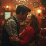 Kiss in the Old Barbershop