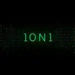 Minimalist Binary Code Screen Green Text