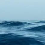 Minimalist Blue Ocean Ripples Texture